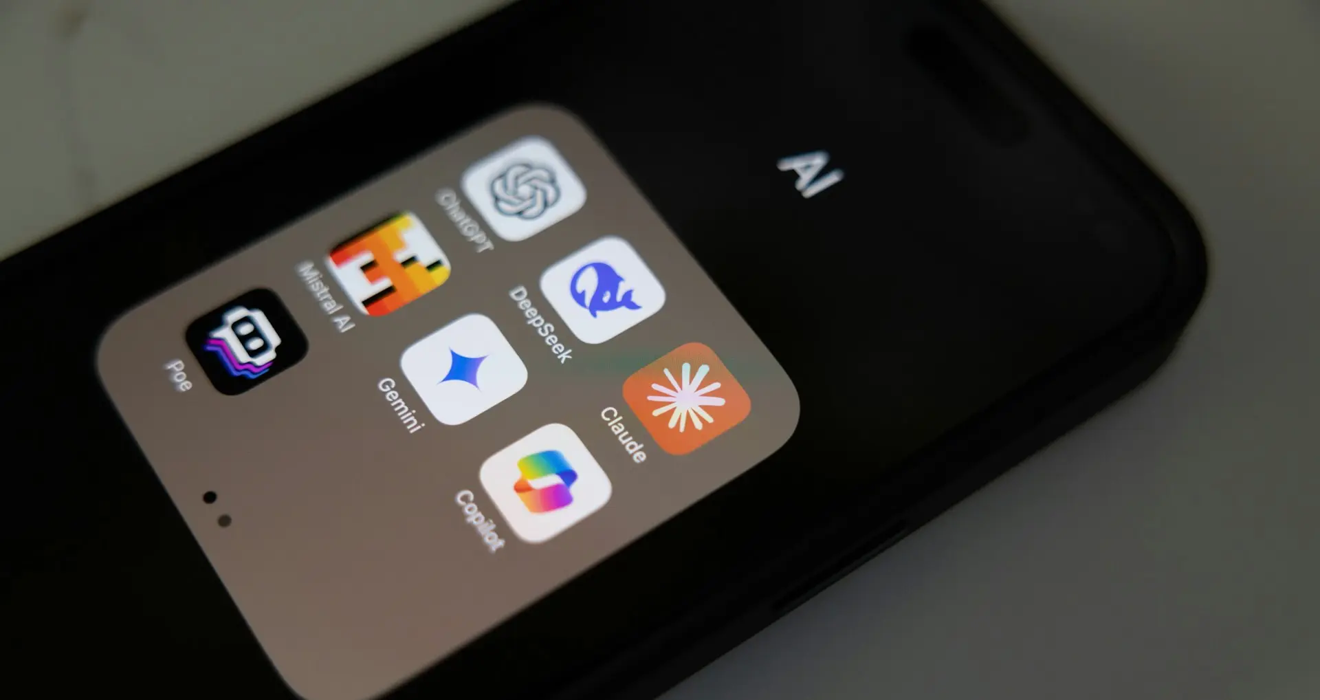 A close up of a cell phone on a table